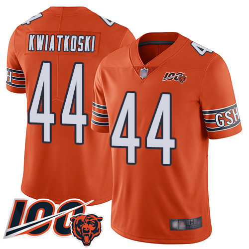 Chicago Bears Limited Orange Men Nick Kwiatkoski Alternate Jersey NFL Football #44 100th Season->women nfl jersey->Women Jersey
